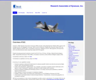 Ras.com(Research Associates of Syracuse) Screenshot