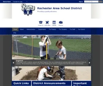 Rasd.org(Rochester Area School District) Screenshot