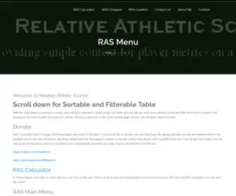 Ras.football(RASRelative Athletic Scores grade a player's measurements on a 0 to 10 scale compared to their peer group) Screenshot