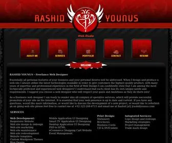 Rashidyounus.com(Freelance Website Designer Karachi Pakistan) Screenshot