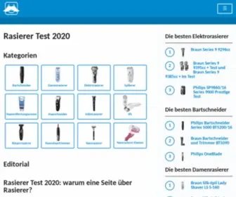 Rasierer-Tests.de(Rasierer TestTOP Rasierer) Screenshot