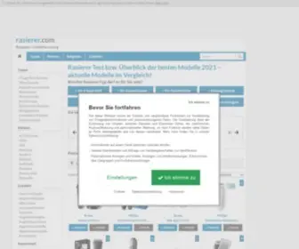 Rasierer.com(Rasierer Test & Vergleich 07/2021) Screenshot
