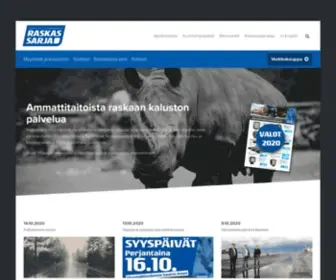 Raskassarja.fi(Etusivu) Screenshot