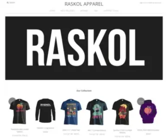 Raskolapparel.com(Raskol Apparel) Screenshot
