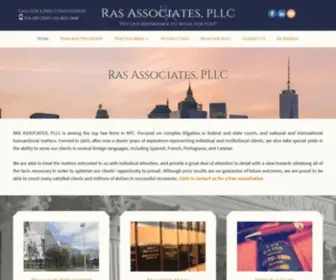 Raslawfirm.com(Law firm focused on complex litigation in federal and state courts) Screenshot