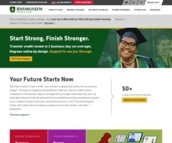 Rasmussen.edu(Rasmussen College) Screenshot