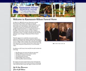 Rasmussenfuneralhome.com(Rasmussen Funeral Home) Screenshot