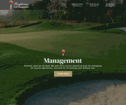 RaspberrygolfmGmt.com(Raspberry Golf Management) Screenshot