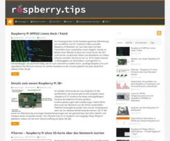 Raspberry.tips(Raspberry Pi Projekte und Tutorials) Screenshot
