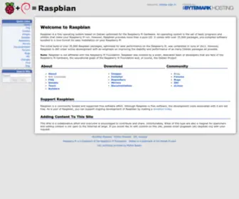 Raspbian.org(FrontPage) Screenshot