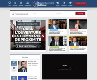 Rassemblementnational.fr(Le site officiel du Rassemblement National (RN)) Screenshot