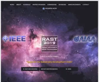 Rast.org.tr(RASTRecent Advances in Space Technologies) Screenshot