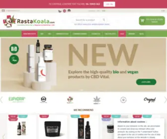 Rastakoala.com(CBD and hemp e) Screenshot