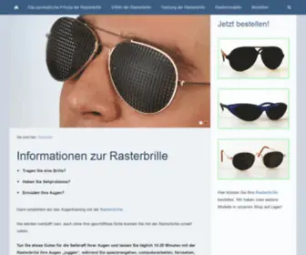 Rasterbrille.eu(Rasterbrille und gesunde Augen) Screenshot