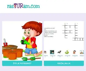 Rasturam.com(Zabavno-edukativni portal za djecu i mlade) Screenshot