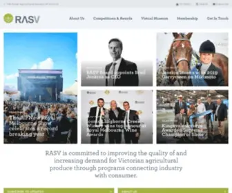 Rasv.com.au(The Royal Agricultural Society of Victoria) Screenshot