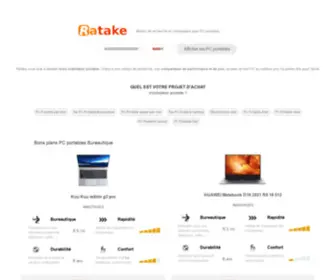 Ratake.com(Comparateur de PC portable au meilleur prix) Screenshot