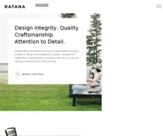 Ratana.com(Casual, Contemporary and Conventional Outdoor Furniture) Screenshot