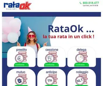 Rataok.it(Confronta le migliori offerte finanziarie) Screenshot