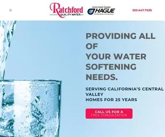 Ratchfordqualitywater.com(Purified Water by Ratchford Quality Water in Central Valley California) Screenshot
