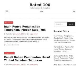 Rated100.com(RatedMedia Informasi Berita Update) Screenshot