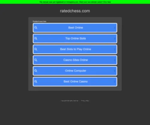 Ratedchess.com(Ratedchess) Screenshot