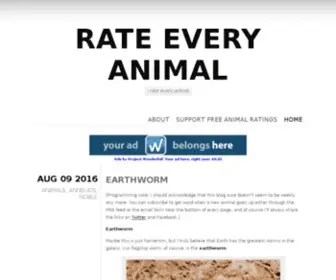 Rateeveryanimal.com(Rateeveryanimal) Screenshot