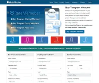 Ratemember.com(Buy telegram members ico) Screenshot