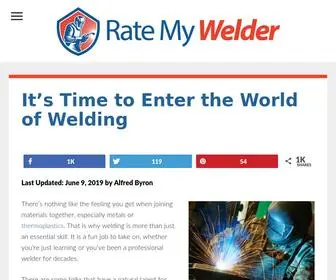 Ratemywelder.com(It’s Time to Enter the World of Welding) Screenshot