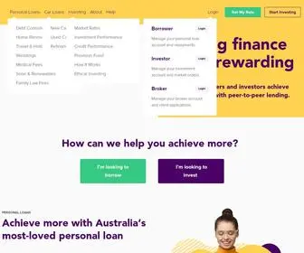 Ratesetter.com.au(Peer-to-Peer Lending for Everyday Australians) Screenshot