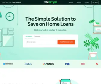 Ratesimple.com(Rate Simple Mortgages) Screenshot