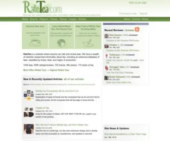 Ratetea.com(Tea Ratings & Reviews) Screenshot