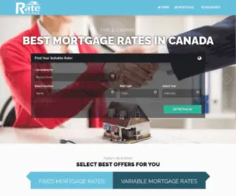 Ratetrade.ca(Compare Canada's Best Mortgage Rates) Screenshot