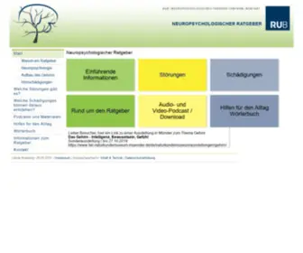Ratgeber-Neuropsychologie.de(Neuropsychologischer Ratgeber) Screenshot