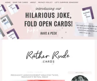 Ratherrudecards.co.uk(How to surprise someone by Rather Rude Cards) Screenshot