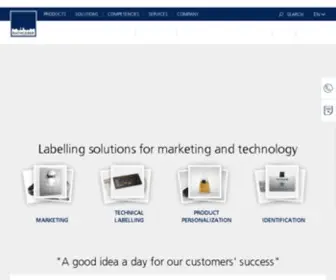 Rathgeber.eu(Labelling solutions for marketing and technology) Screenshot