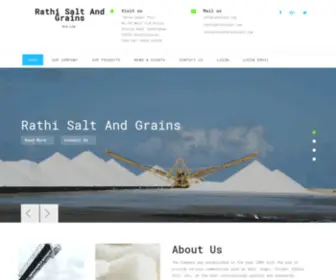 Rathisalt.com(Rathi Salt And Grains) Screenshot