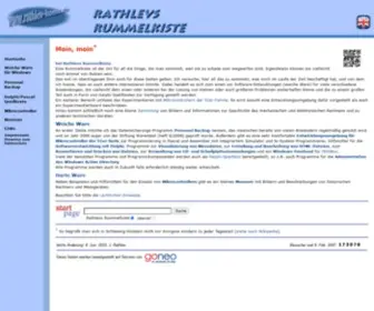 Rathlev-Home.de(Rathlevs Rummelkiste) Screenshot