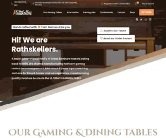 Rathskellers.com(Gaming Tables for Board Games & RPG) Screenshot
