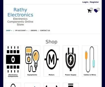 Rathyelectronics.com(Electronics Components) Screenshot