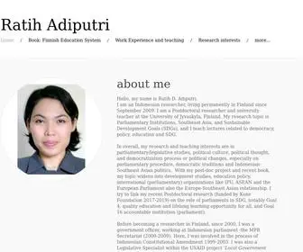 Ratihadiputri.com(Ratih Adiputri) Screenshot