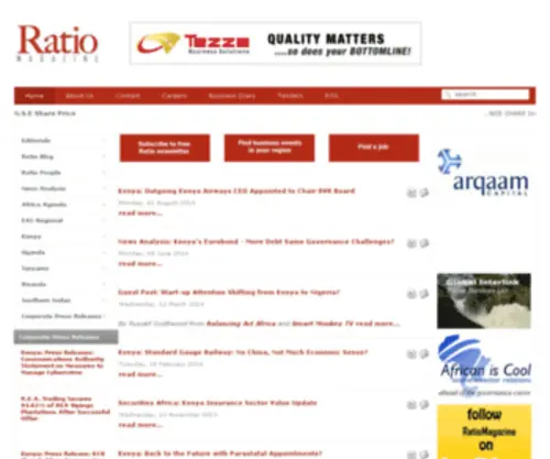 Ratio-Magazine.com(Ratio Magazine) Screenshot