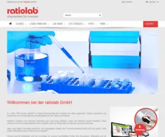 Ratiolab.com(Laborverbrauchs-materialien) Screenshot