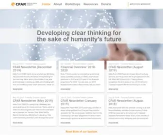 Rationality.org(Center for Applied Rationality) Screenshot