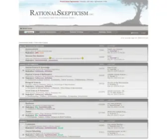 Rationalskepticism.org(Rational Skepticism Forum) Screenshot