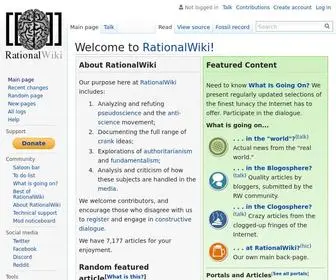 Rationalwiki.org(Rationalwiki) Screenshot