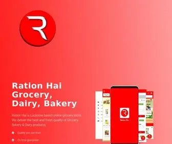 Rationhai.com(Ration Hai Online grocery service) Screenshot