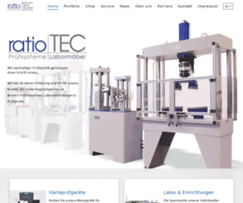 Ratiotec-GMBH.de(RatioTEC Prüfsysteme GmbH) Screenshot