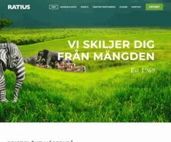 Ratius.se(Monterdesign-Monterbyggnation-Roadshow-Event-Grafisk produktion) Screenshot