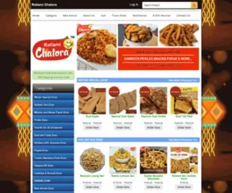 Ratlamichatora.com(Buy Fresh Namkeen Online) Screenshot